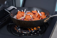 4-Burner Gas Grill with Side Burner in Black