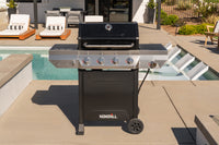Nexgrill | Black 4-Burner Gas Grill with Side Burner