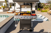 Nexgrill | Black 4-Burner Gas Grill with Side Burner