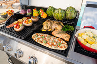 Gourmet Pro 5-Burner Gas Grill with Side Burner in Black