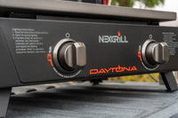 Daytona™ 2 Burner Propane Gas Griddle in Black with PVC Cover