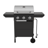 3-Burner Gas Grill with Side Shelves