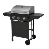 3-Burner Gas Grill with Side Shelves