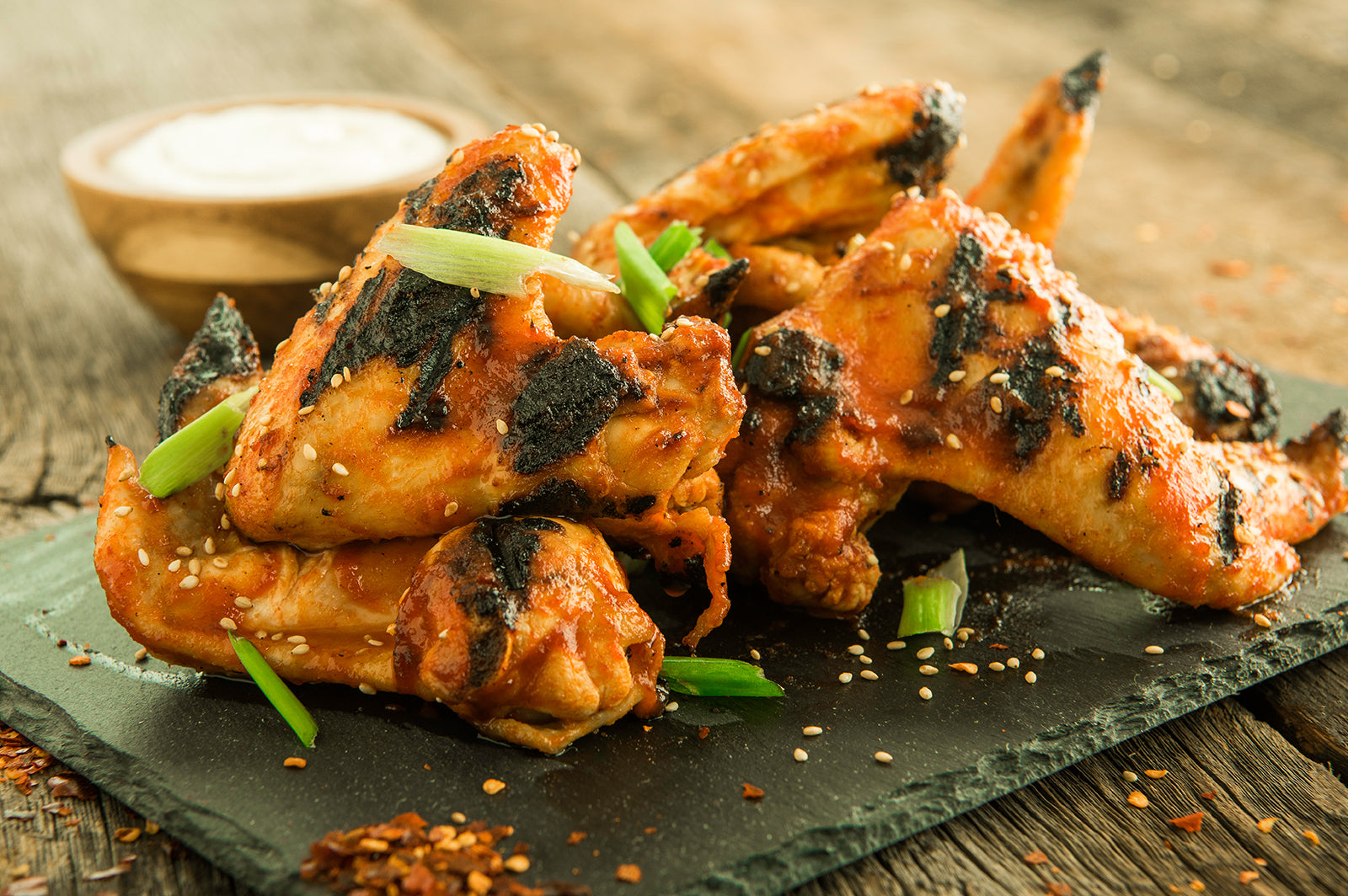 Honey Sriracha Chicken Wings