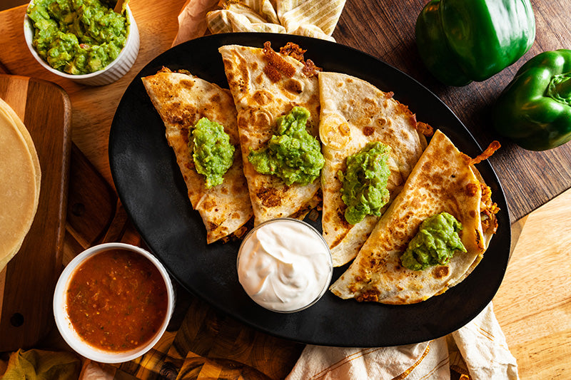 Griddled Chorizo Breakfast Quesadilla