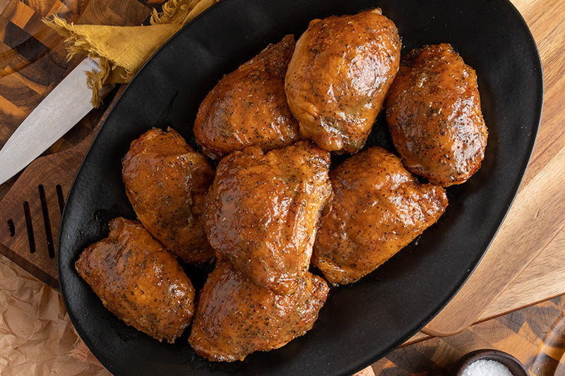 Smoked Honey-Mustard Chicken Thighs