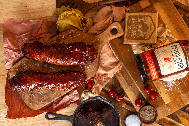 Cherry Bourbon Smoked Pork Tenderloin