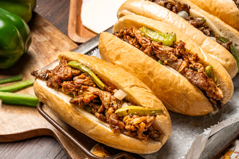 Philly Cheesesteaks on the Griddle
