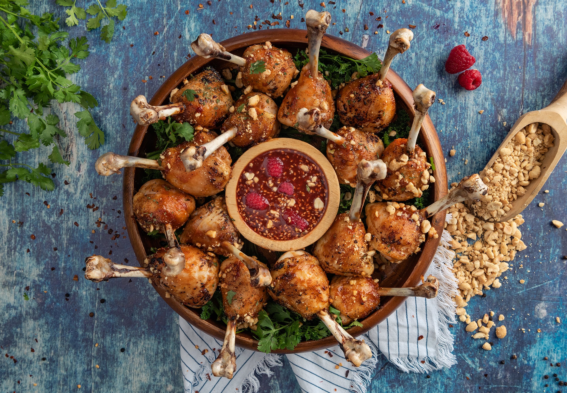 Peanut Butter & Jelly Chicken Lollipops