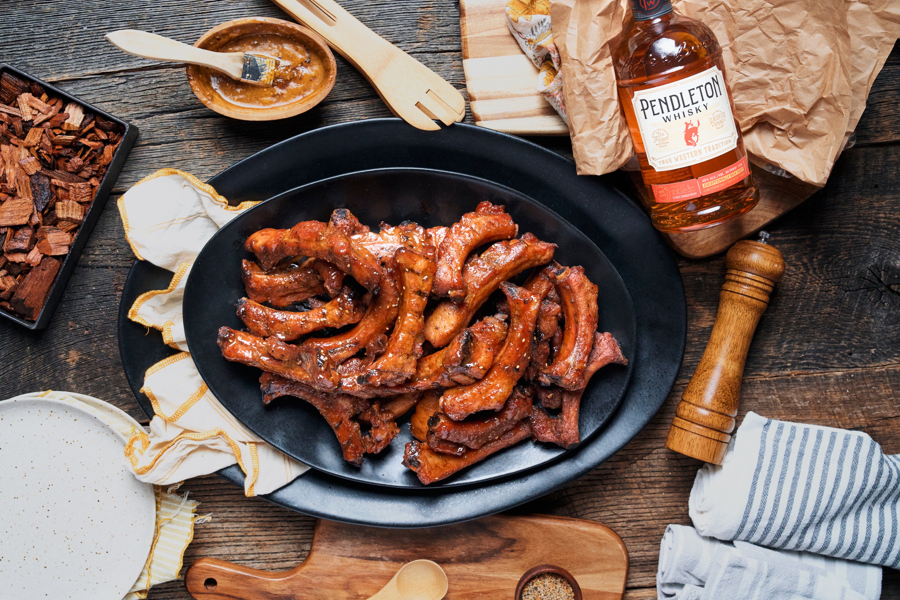Baby Back Party Ribs with Pendleton® Whisky Sauce