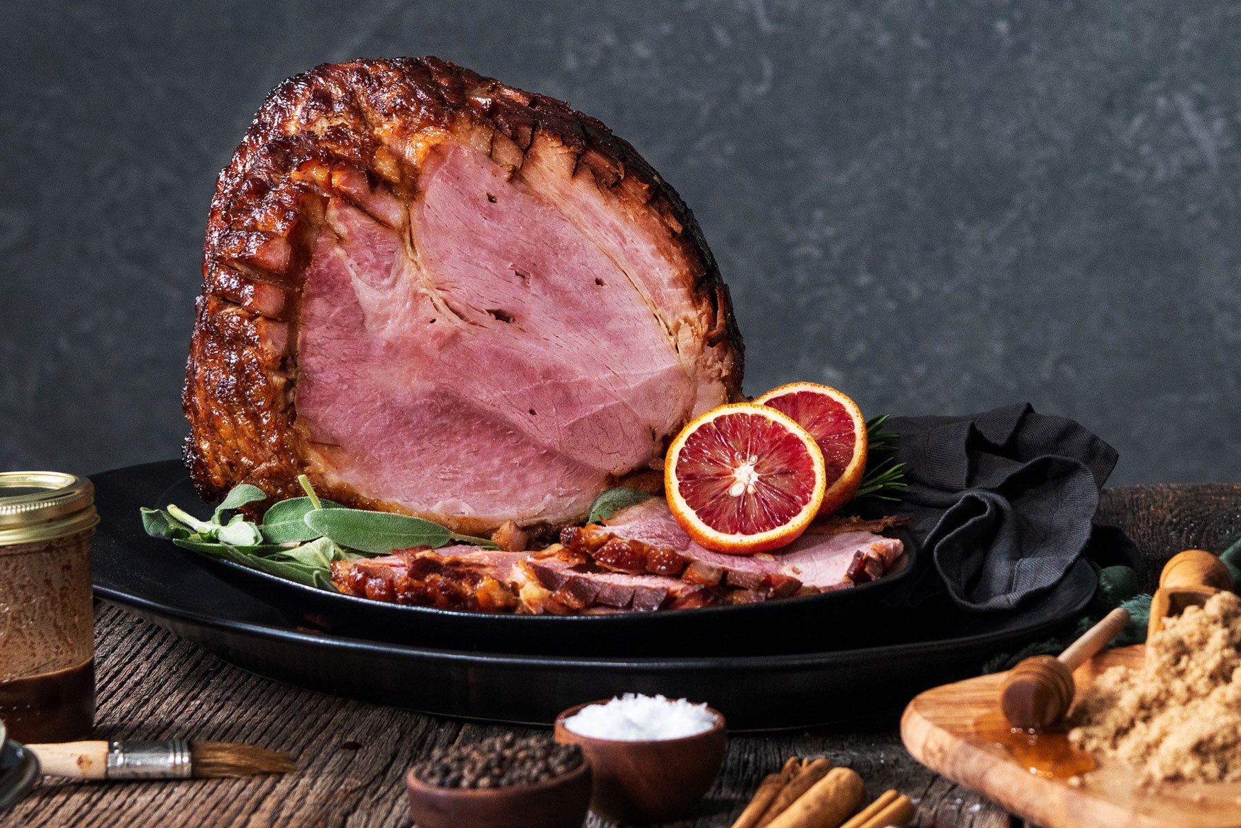 Rotisserie Glazed Ham