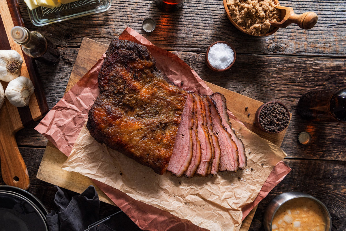Rotisserie Grilled Brisket