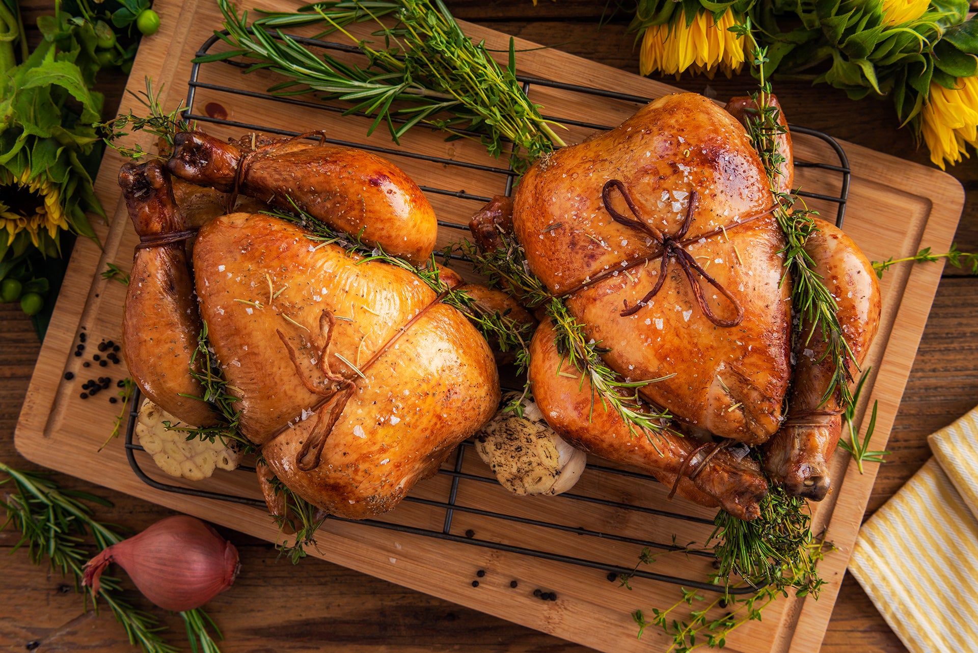 Buttermilk Brined Rotisserie Chicken
