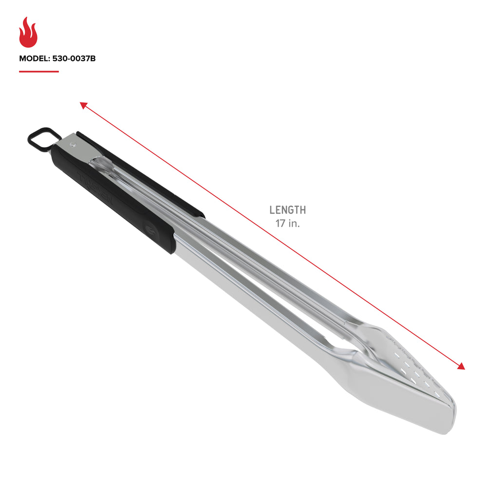 17 in. Stainless Steel Grill and Griddle Locking Tongs