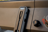 Nexgrill wireless meat probe thermometer attached to a Nexgrill barbeque grill