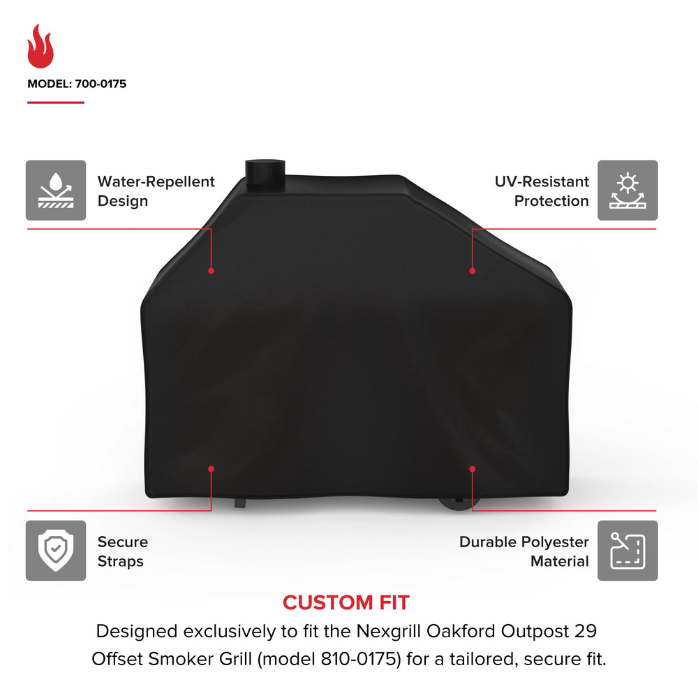 Oakford Charcoal Grill with Offset Smoker Box Cover