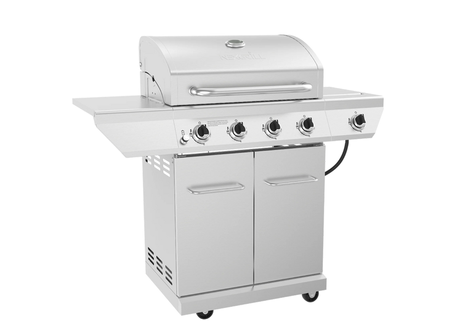 4-Burner Gas Grill with Side Burner