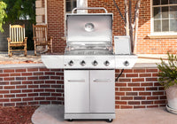 4-Burner Gas Grill with Side Burner