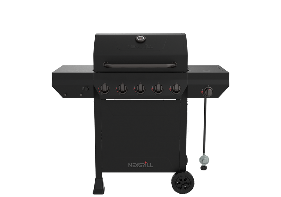 Nexgrill 5 Burner Propane Gas Grill with Side Burner in Black