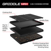 Deluxe 6 Burner Dual Fuel Gas Grill with Searing Side Burner