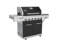 Deluxe 6 Burner Dual Fuel Gas Grill with Searing Side Burner