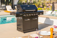 Deluxe 7-Burner Gas Grill with Stainless Steel Side Burner