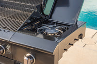 Deluxe 7-Burner Gas Grill with Stainless Steel Side Burner