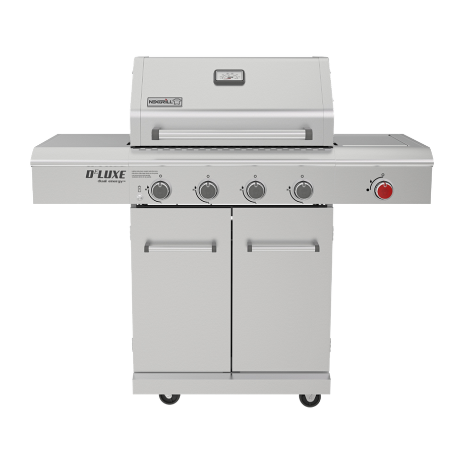 Deluxe 4-Burner Gas Grill with Searing Side Burner