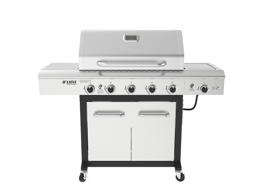 5-Burner Gas Grill with Searing Side Burner