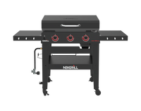 Daytona™ 3-Burner Propane Gas Grill with Griddle Top in Black