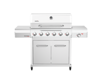 Gourmet Pro 6-Burner Stainless Steel Gas Grill with Searing Side Burner