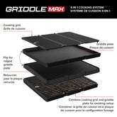 Gourmet Pro 6-Burner Graphite Dual Fuel Gas Grill with Searing Side Burner