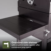 Nexgrill Oakford Homestead 24 Heavy Duty Charcoal Grill in Black