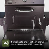 Nexgrill Oakford Homestead 24 Heavy Duty Charcoal Grill in Black