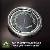 Nexgrill Oakford Outpost 29 Offset Smoker Charcoal Grill in Black