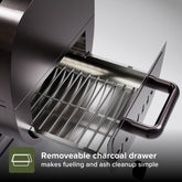 Nexgrill Oakford Outpost 29 Offset Smoker Charcoal Grill in Black