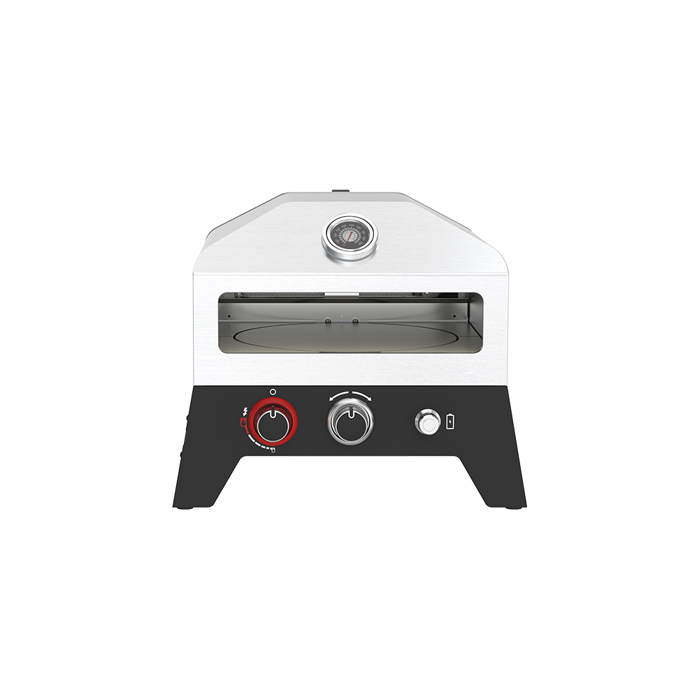 12 in. Tabletop Propane Gas Outdoor Pizza Oven with Pizza Kit and Cover