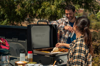 Daytona™ 2 Burner Propane Gas Griddle in Black with PVC Cover