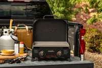 Daytona™ 2 Burner Propane Gas Griddle in Black with PVC Cover
