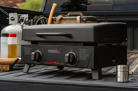 Daytona™ 2 Burner Propane Gas Griddle in Black with PVC Cover