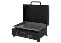 Daytona™ 2 Burner Propane Gas Griddle in Black with PVC Cover
