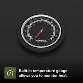 Nexgrill Oakford Outpost 18 Portable Charcoal Tabletop Grill in Black