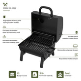 Nexgrill Oakford Outpost 18 Portable Charcoal Tabletop Grill in Black