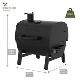 Nexgrill Oakford Outpost 18 Portable Charcoal Tabletop Grill in Black