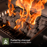 Nexgrill Oakford Outpost 18 Portable Charcoal Tabletop Grill in Black