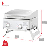 Nexgrill  2-Burner Portable Propane Gas Table Top Grill in Stainless Steel