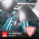 Nexgrill  2-Burner Portable Propane Gas Table Top Grill in Stainless Steel