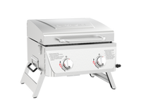 Nexgrill  2-Burner Portable Propane Gas Table Top Grill in Stainless Steel