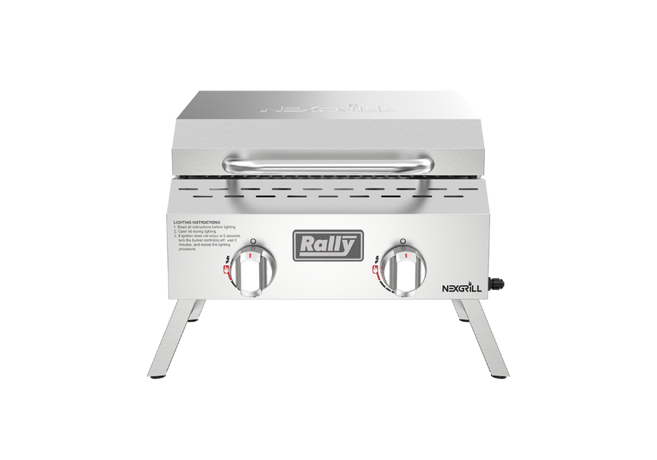 Rally™ 2-Burner Portable Stainless Steel Gas Grill