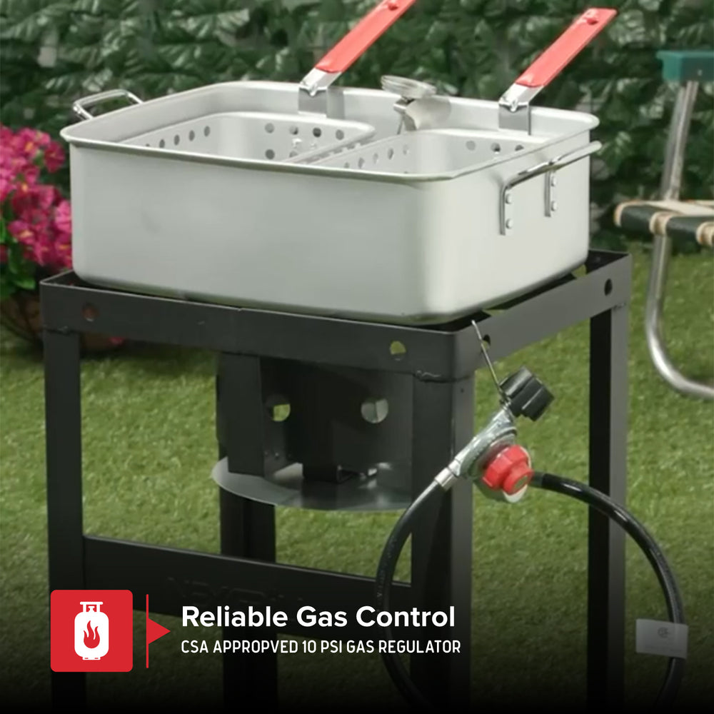18 Qt. Fish Fryer with Double Baskets Package